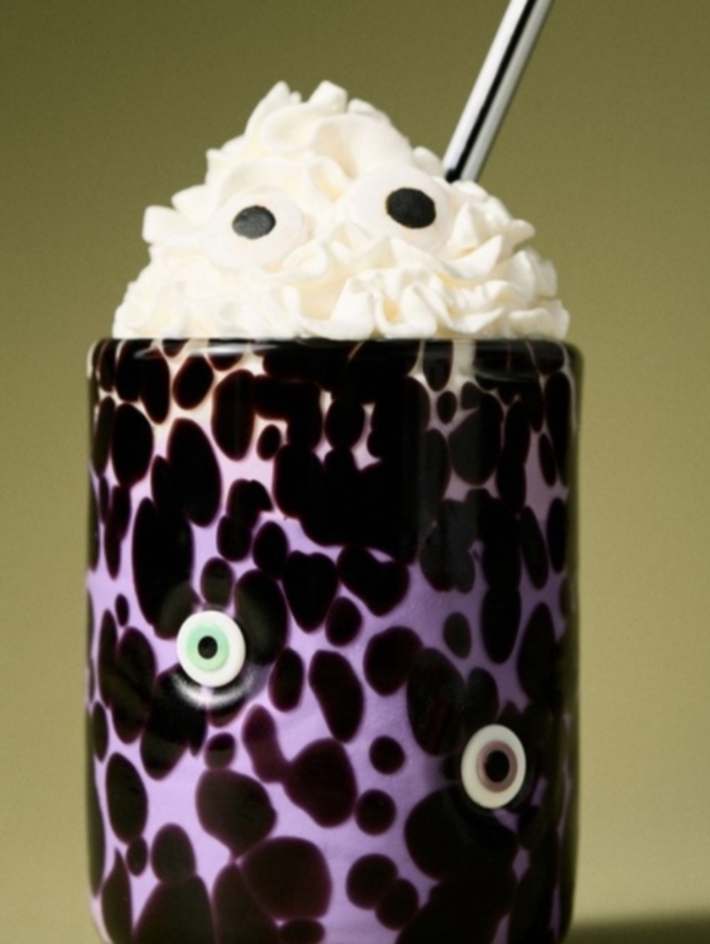 NWT Anthropologie Evil Eye Halloween Glass
